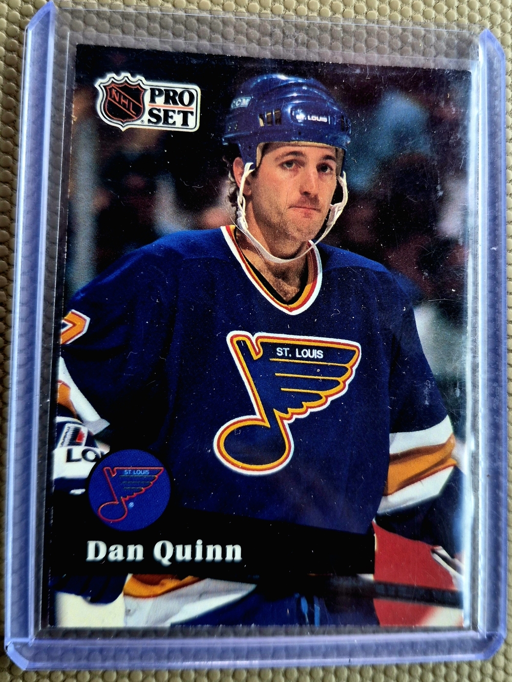 1991-92 Pro Set Dan Quinn #209 St. Louis Blues Hockey Card Raw Ungraded